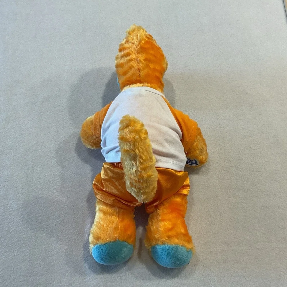 Build A Bear Workshop Dinosaur Orange Blue Stuffed Plush Shirt Shorts Outfit